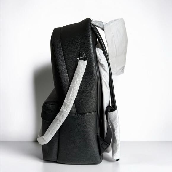 NWT Michael Kors Slater Large Pebble Leather Backpack Black School Work Travel main image 7